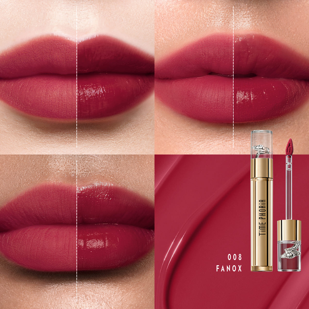 Elixir Velvet-Shine Hine Switching Lip Cream|008 FANOX