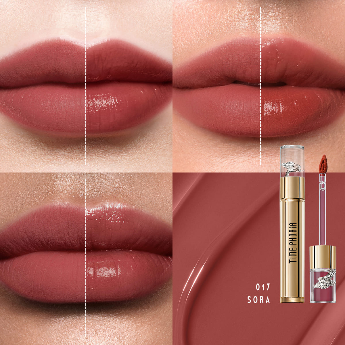 Elixir Velvet-Shine Hine Switching Lip Cream|017 SORA