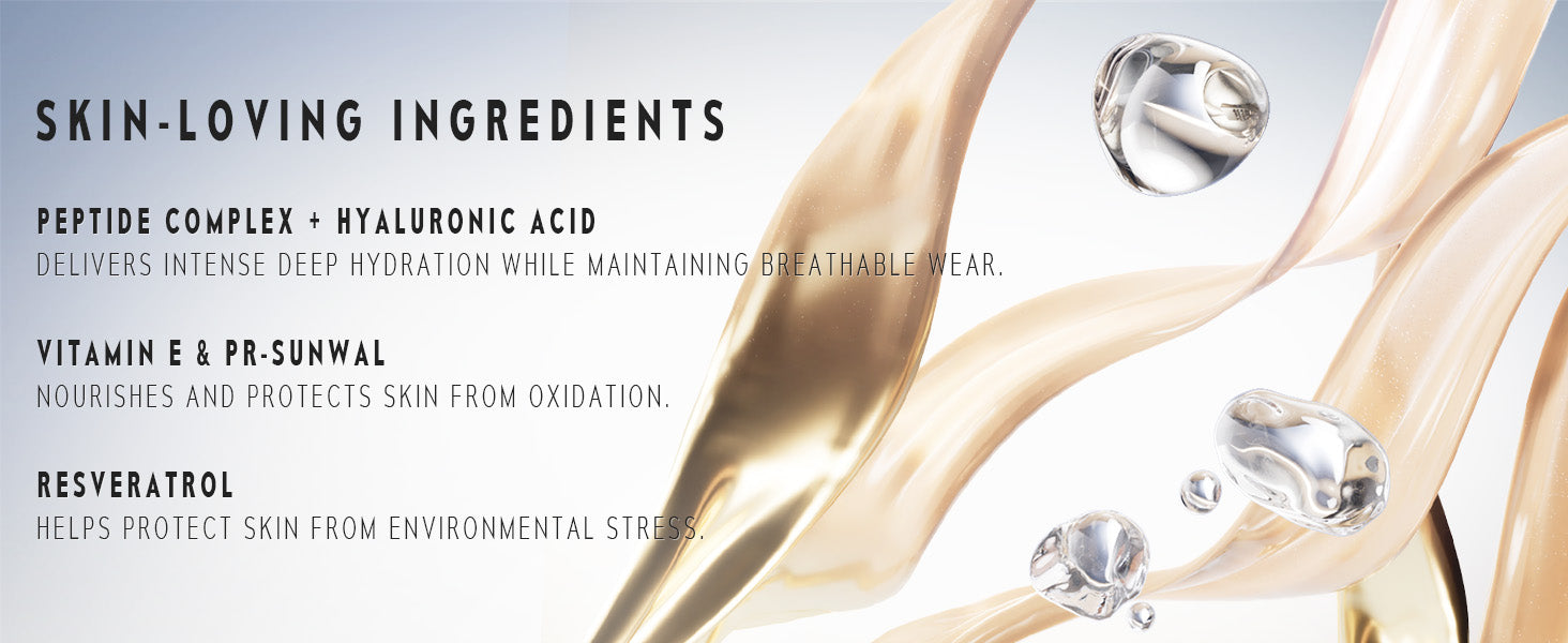 Timephoria Glow Cushion Foundation Product packaging with skin-loving ingredients list