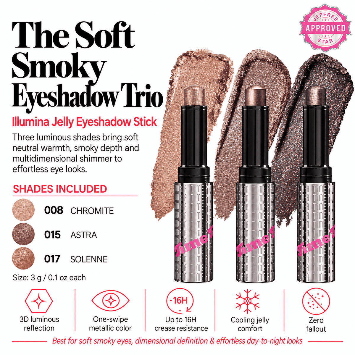 The Soft Smoky Eyeshadow Trio