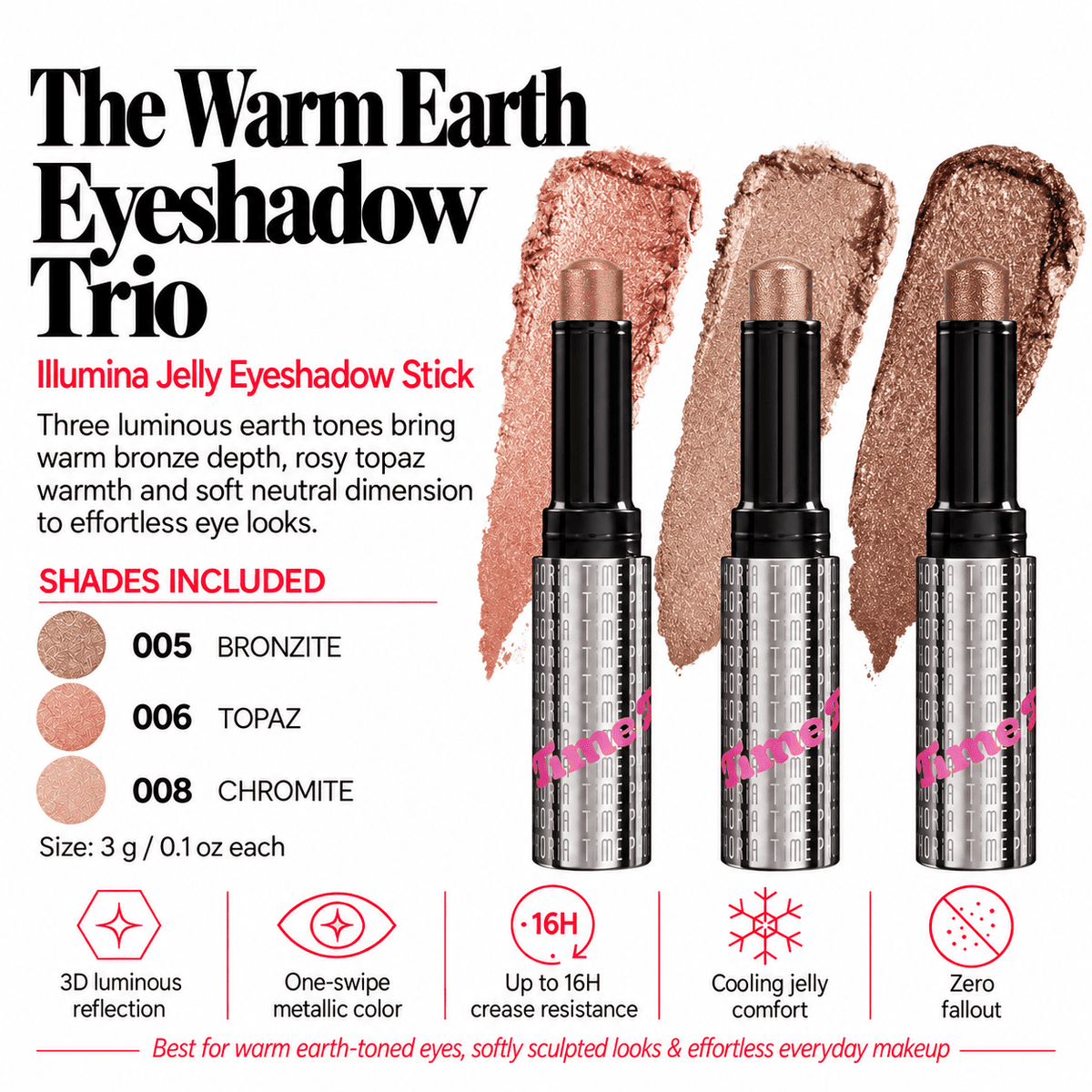 The Warm Earth Eyeshadow Trio